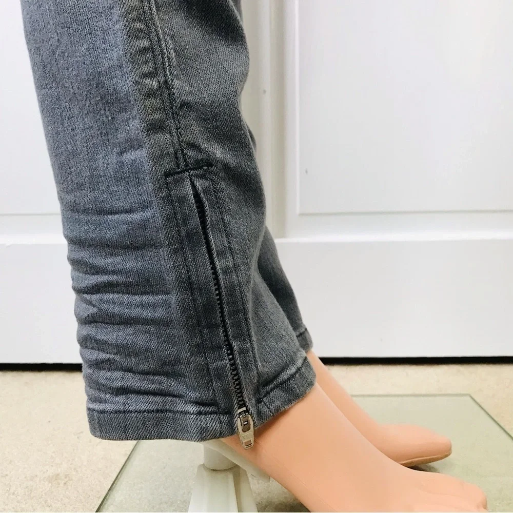 Price is firm New KSUBI Roadie Gray Super Skinny Zip Jeans Size 29